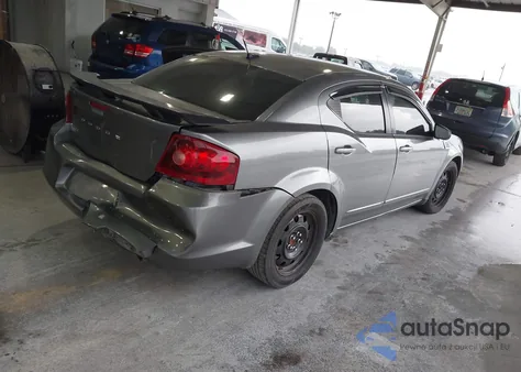 2012 Dodge Avenger Se from USA, damaged, VIN 1C3CDZAB4CN133961